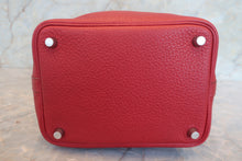 Load image into Gallery viewer, HERMES PICOTIN LOCK PM Clemence leather Rouge garance Hand bag 700120177
