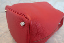 Load image into Gallery viewer, HERMES PICOTIN LOCK PM Clemence leather Rouge garance Hand bag 700120177
