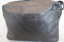 Load image into Gallery viewer, CHANEL Bias stitch fringe shoulder bag Lambskin Black/Gold hadware Shoulder bag 600050041
