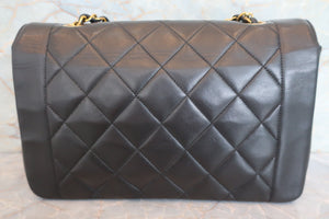CHANEL/シャネル ダイアナマトラッセチェーンショルダーバッグ ラムスキン ブラック/ゴールド金具 ショルダーバッグ 700080161