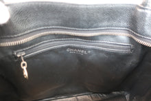 Load image into Gallery viewer, CHANEL Medallion Tote Caviar skin Black/Silver hadware Tote bag 600070161
