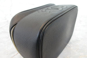 CHANEL/シャネル ココマークバニティ キャビアスキン ブラック/ゴールド金具 バニティ 700070236