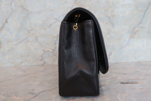 CHANEL/シャネル ダイアナマトラッセチェーンショルダーバッグ ラムスキン ブラック/ゴールド金具 ショルダーバッグ 700080161
