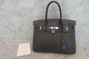 HERMES BIRKIN 30 Clemence leather Graphite □J刻印 Graphite 600120310