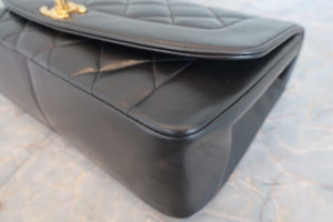 CHANEL/シャネル ダイアナマトラッセチェーンショルダーバッグ ラムスキン ブラック/ゴールド金具 ショルダーバッグ 700080161