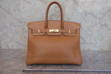 画像をギャラリービューアに読み込む, HERMES／エルメス バーキン35 アルデンヌ ナチュラル □F刻印 ハンドバッグ 800030035
