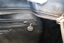 Load image into Gallery viewer, CHANEL Medallion Tote Caviar skin Black/Silver hadware Tote bag 600070161
