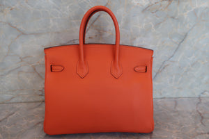 HERMES／エルメス バーキン25 トゴ フー T刻印 ハンドバッグ 700060196