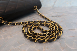 CHANEL/シャネル ダイアナマトラッセチェーンショルダーバッグ ラムスキン ブラック/ゴールド金具 ショルダーバッグ 700080161