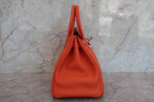 HERMES／エルメス バーキン25 トゴ フー T刻印 ハンドバッグ 700060196