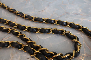 CHANEL/シャネル ダイアナマトラッセチェーンショルダーバッグ ラムスキン ブラック/ゴールド金具 ショルダーバッグ 700080161