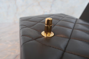 CHANEL/シャネル ダイアナマトラッセチェーンショルダーバッグ ラムスキン ブラック/ゴールド金具 ショルダーバッグ 700080161