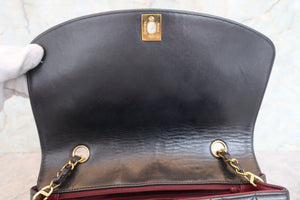 CHANEL/シャネル ダイアナマトラッセチェーンショルダーバッグ ラムスキン ブラック/ゴールド金具 ショルダーバッグ 700080161