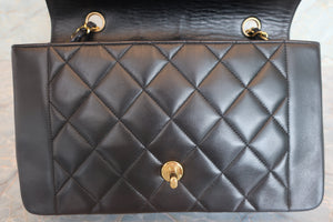 CHANEL/シャネル ダイアナマトラッセチェーンショルダーバッグ ラムスキン ブラック/ゴールド金具 ショルダーバッグ 700080161