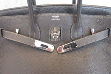 将图片加载到图库查看器，HERMES BIRKIN 30 Clemence leather Graphite □J刻印 Graphite 600120310
