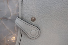 将图片加载到图库查看器，HERMES EVELYNE TPM Clemence leather Blue pale Y刻印 Shoulder bag 600090188
