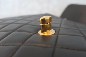 CHANEL/シャネル 中マトラッセシングルフラップチェーンショルダーバッグ ラムスキン ブラック/ゴールド金具 ショルダーバッグ 700050046