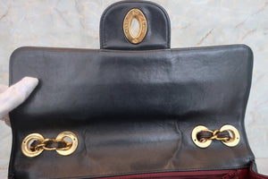 CHANEL/シャネル 中マトラッセシングルフラップチェーンショルダーバッグ ラムスキン ブラック/ゴールド金具 ショルダーバッグ 700050046