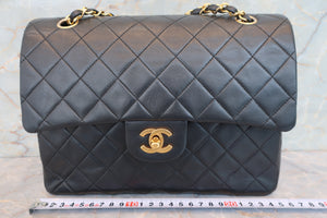 CHANEL/シャネル マトラッセWフラップWチェーンショルダーバッグ ラムスキン ブラック/ゴールド金具 ショルダーバッグ 700080229