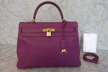 画像をギャラリービューアに読み込む, HERMES／エルメス ケリー35 トリヨンクレマンス アネモネ □R刻印 ショルダーバッグ 800030043
