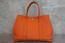 Load image into Gallery viewer, HERMES  GARDEN PARTY PM Negonda leather Orange □O Engraving Tote bag 800070149
