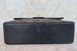 CHANEL/シャネル マトラッセWフラップWチェーンショルダーバッグ ラムスキン ブラック/ゴールド金具 ショルダーバッグ 700080229