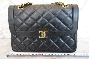 CHANEL/シャネル パリ限定ミニマトラッセダブルフラップチェーンショルダーバッグ ラムスキン ブラック/ゴールド金具 ショルダーバッグ 700070274