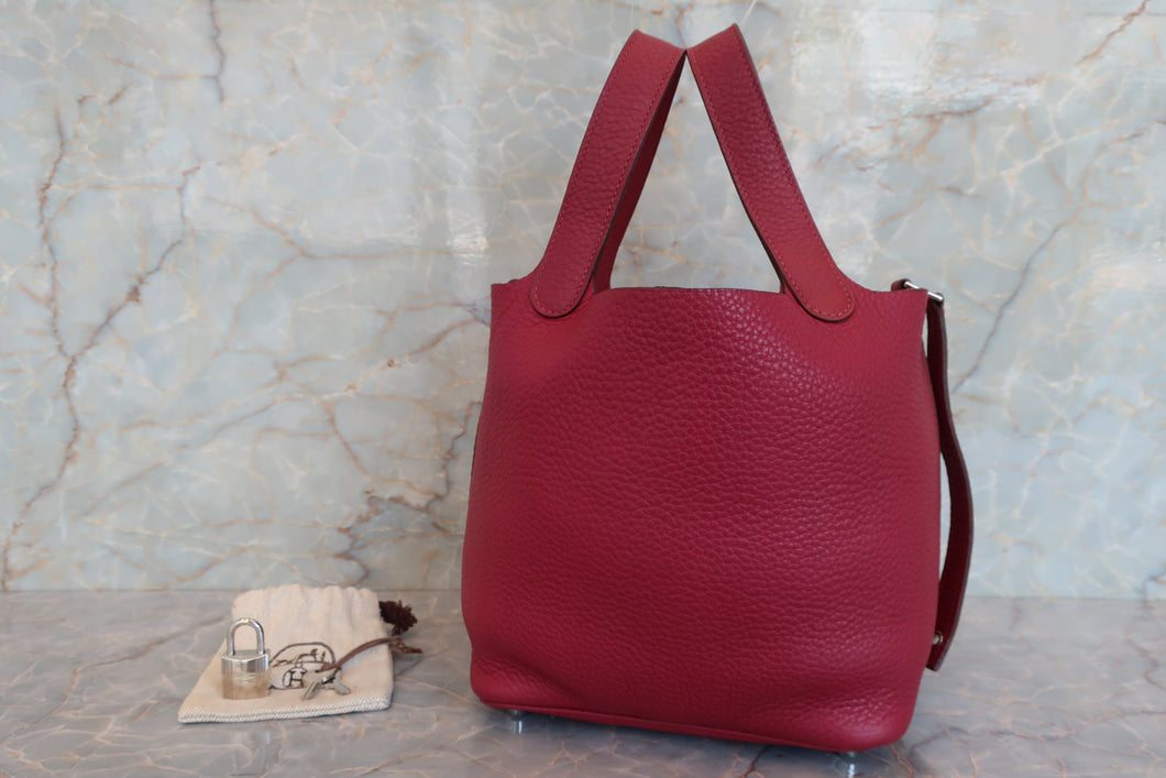 HERMES／エルメス ピコタンロックＰＭ トリヨンクレマンス ルビー □N刻印 ハンドバッグ 700060211