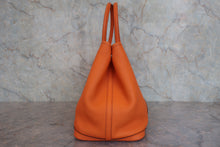 Load image into Gallery viewer, HERMES  GARDEN PARTY PM Negonda leather Orange □O Engraving Tote bag 800070149
