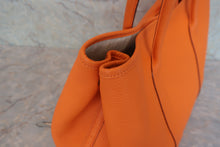 Load image into Gallery viewer, HERMES  GARDEN PARTY PM Negonda leather Orange □O Engraving Tote bag 800070149
