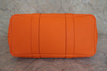 Load image into Gallery viewer, HERMES  GARDEN PARTY PM Negonda leather Orange □O Engraving Tote bag 800070149
