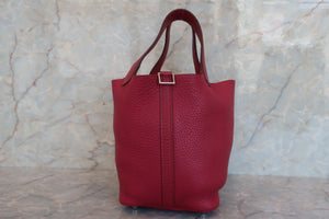 HERMES／エルメス ピコタンロックＰＭ トリヨンクレマンス ルビー □N刻印 ハンドバッグ 700060211