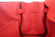 Load image into Gallery viewer, HERMES BIRKIN 30 Clemence leather Rouge tomate X Engraving Hand bag 600090042
