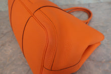 Load image into Gallery viewer, HERMES  GARDEN PARTY PM Negonda leather Orange □O Engraving Tote bag 800070149

