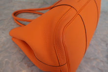 Load image into Gallery viewer, HERMES  GARDEN PARTY PM Negonda leather Orange □O Engraving Tote bag 800070149
