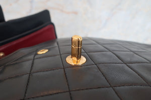 CHANEL/シャネル マトラッセWフラップWチェーンショルダーバッグ ラムスキン ブラック/ゴールド金具 ショルダーバッグ 700080229