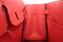 将图片加载到图库查看器，HERMES BIRKIN 30 Clemence leather Rouge tomate X刻印 Hand bag 600090042
