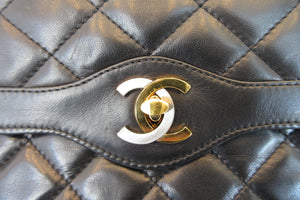 CHANEL/シャネル パリ限定ミニマトラッセダブルフラップチェーンショルダーバッグ ラムスキン ブラック/ゴールド金具 ショルダーバッグ 700070274