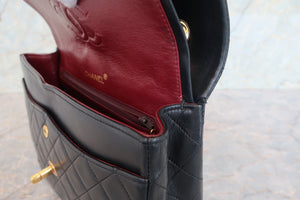 CHANEL/シャネル マトラッセWフラップWチェーンショルダーバッグ ラムスキン ブラック/ゴールド金具 ショルダーバッグ 700080229