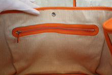 Load image into Gallery viewer, HERMES  GARDEN PARTY PM Negonda leather Orange □O Engraving Tote bag 800070149

