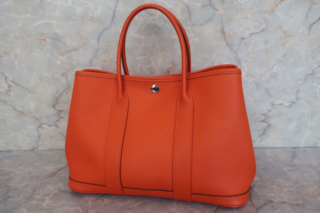 HERMES GARDEN PARTY TPM Country leather Feu □R刻印 Tote bag 600090034