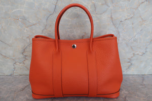 HERMES GARDEN PARTY TPM Country leather Feu □R刻印 Tote bag 600090034