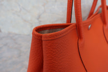 将图片加载到图库查看器，HERMES GARDEN PARTY TPM Country leather Feu □R刻印 Tote bag 600090034
