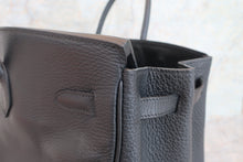 将图片加载到图库查看器，HERMES BIRKIN 40 Ardennes leather Black □F刻印 Hand bag 600090258
