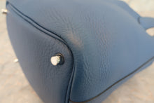 将图片加载到图库查看器，HERMES PICOTIN LOCK PM Clemence leather  Blue Agate X刻印 Hand bag 700010115
