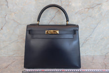 將圖片載入圖庫檢視器 HERMES／エルメス ケリー28 ボックスカーフ ネイビー 〇Y刻印 ショルダーバッグ 700060083
