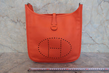 画像をギャラリービューアに読み込む, HERMES／エルメス エブリン3ＰＭ ヴォーエプソン オレンジポピー X刻印 ショルダーバッグ 800030059
