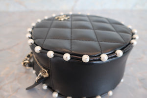 CHANEL/シャネル マトラッセラウンドチェーンショルダーバッグ ラムスキン ブラック/ゴールド金具 ショルダーバッグ 700080216
