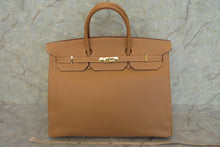 将图片加载到图库查看器，HERMES BIRKIN 40 Graine Couchevel leather Natural □C刻印 Hand bag 700010162
