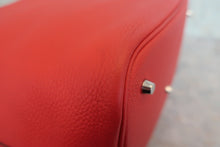 将图片加载到图库查看器，HERMES PICOTIN LOCK GM Clemence leather Rouge casaque A刻印 Hand bag 800010196
